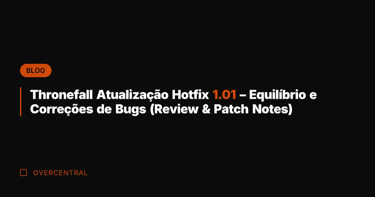 Thronefall Atualização Hotfix 1.01 - Equilíbrio e Correções de Bugs (Review &