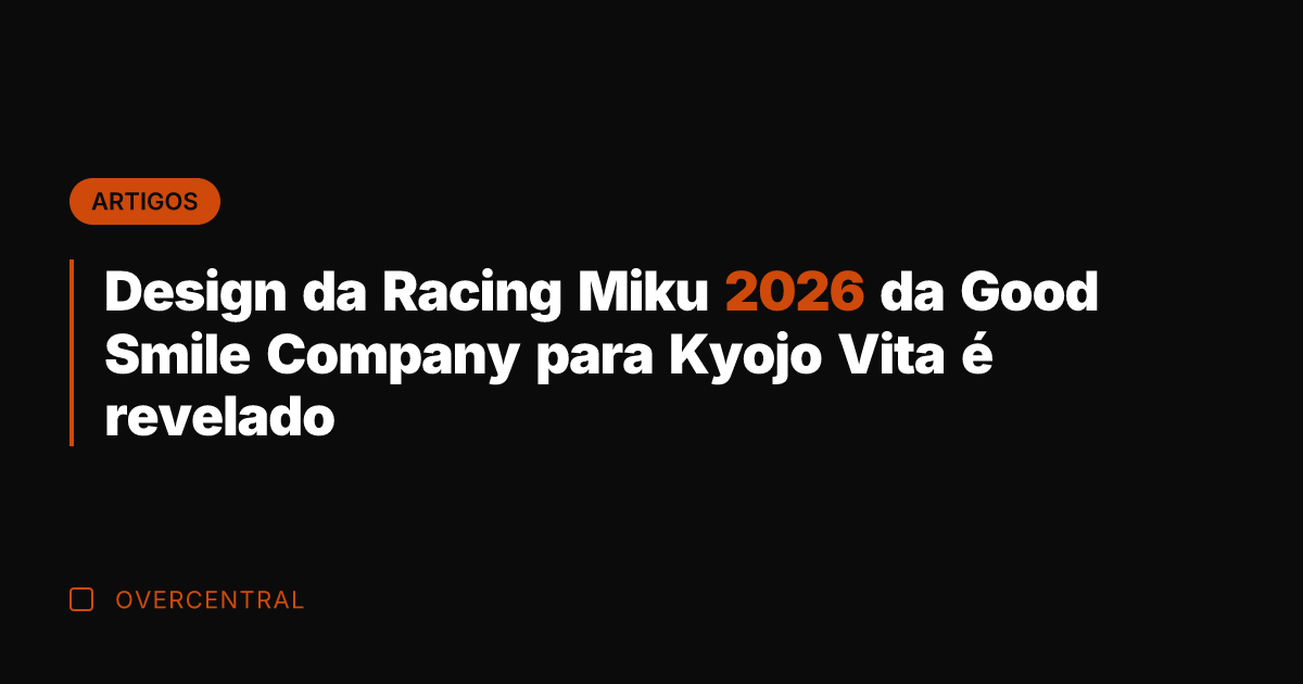 Design da Racing Miku 2026 da Good Smile Company para Kyojo Vita
