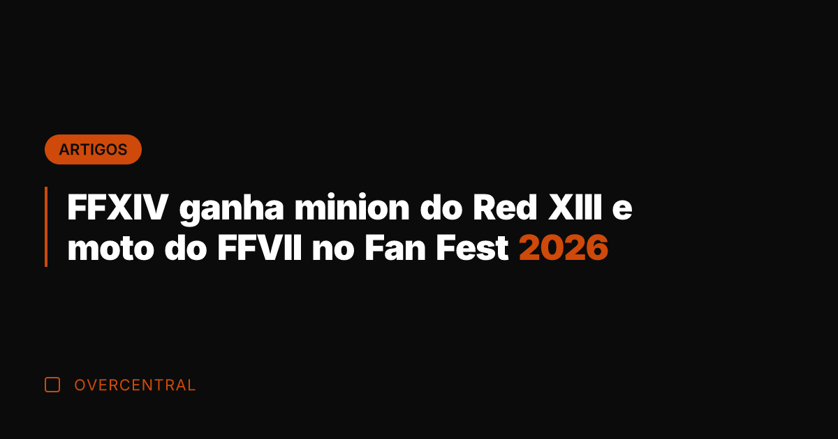FFXIV ganha minion do Red XIII e moto do FFVII no Fan
