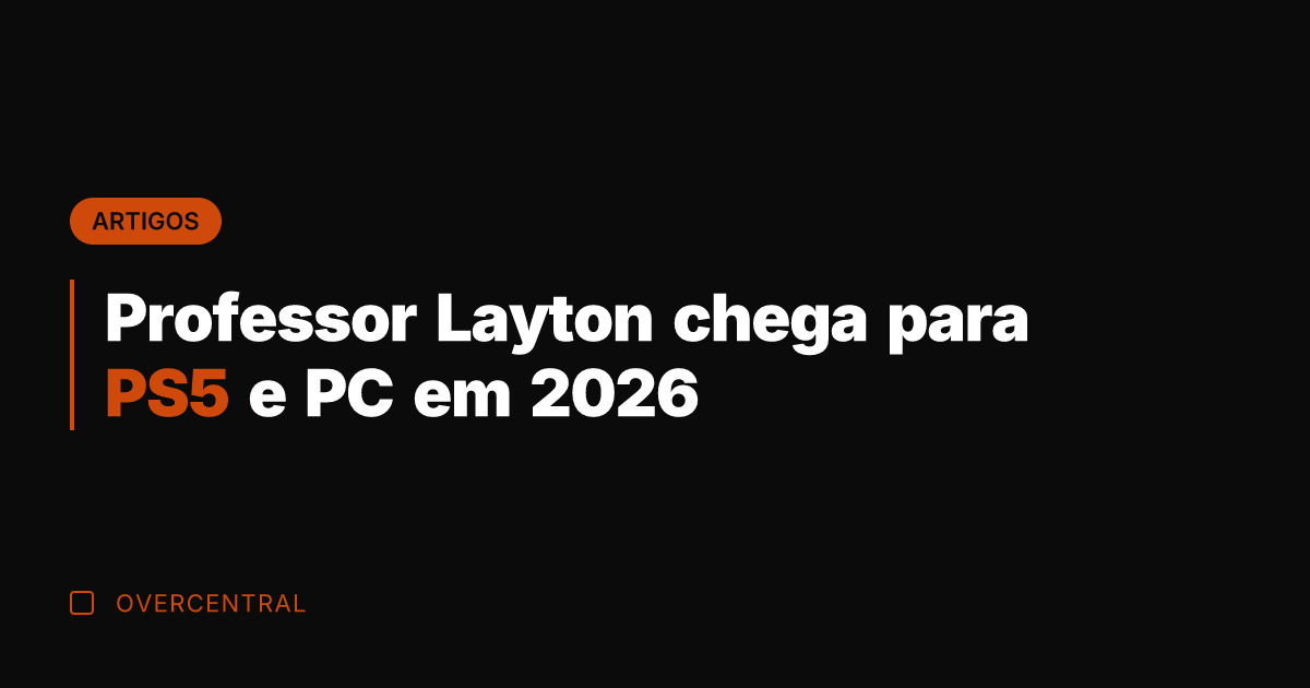 Professor Layton chega para PS5 e PC em 2026