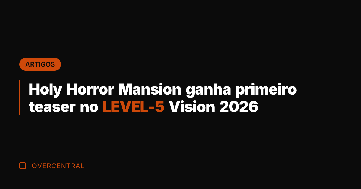 Holy Horror Mansion ganha primeiro teaser no LEVEL-5 Vision 2026
