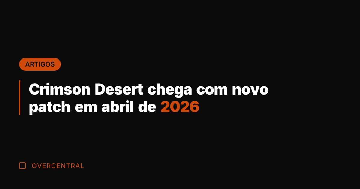 Crimson Desert chega com novo patch em abril de 2026