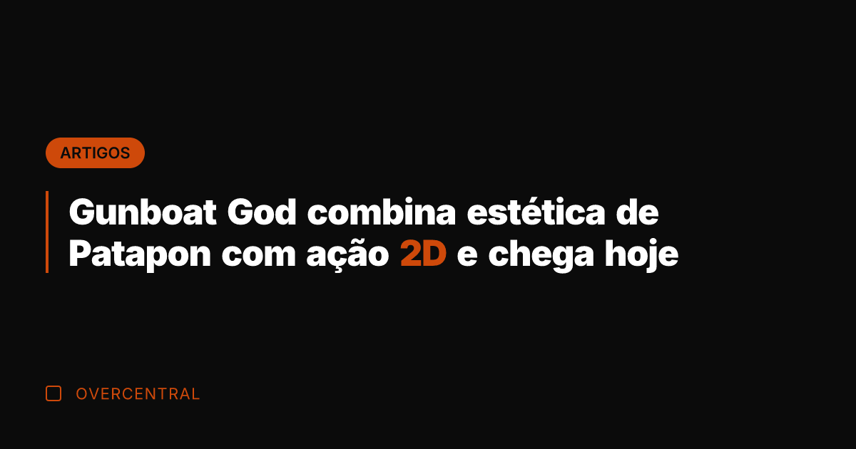 Gunboat God combina estética de Patapon com ação 2D e chega hoje