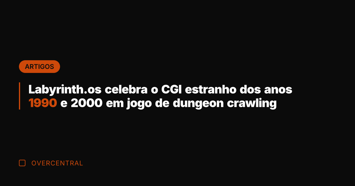 Labyrinth.os celebra o CGI estranho dos anos 1990 e 2000 em jogo Labyrinth.os celebra o CGI estranho dos anos 1990 e 2000 em jogo