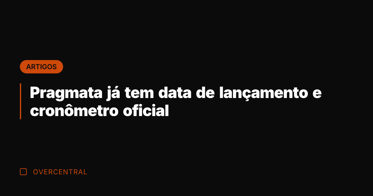 Pragmata já tem data de lançamento e cronômetro oficial