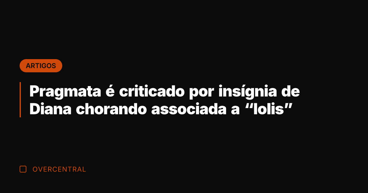 Pragmata é criticado por insígnia de Diana chorando associada a "lolis"