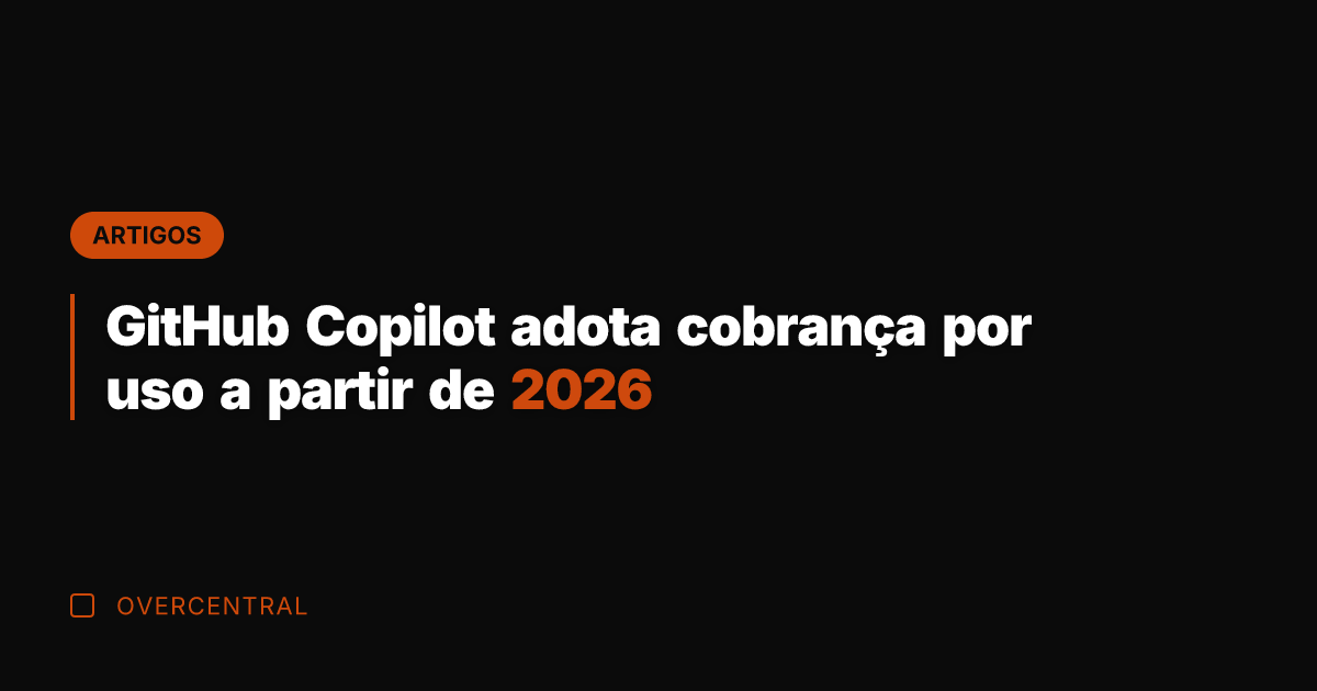 GitHub Copilot adota cobrança por uso a partir de 2026
