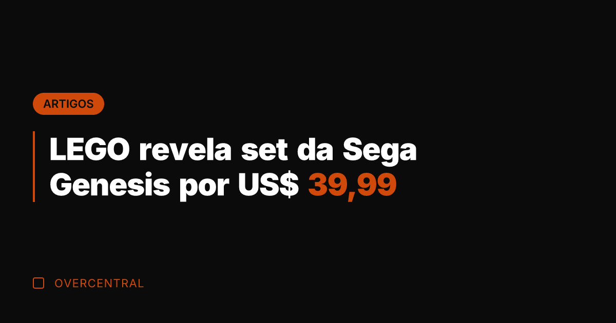LEGO revela set da Sega Genesis por US$ 39,99