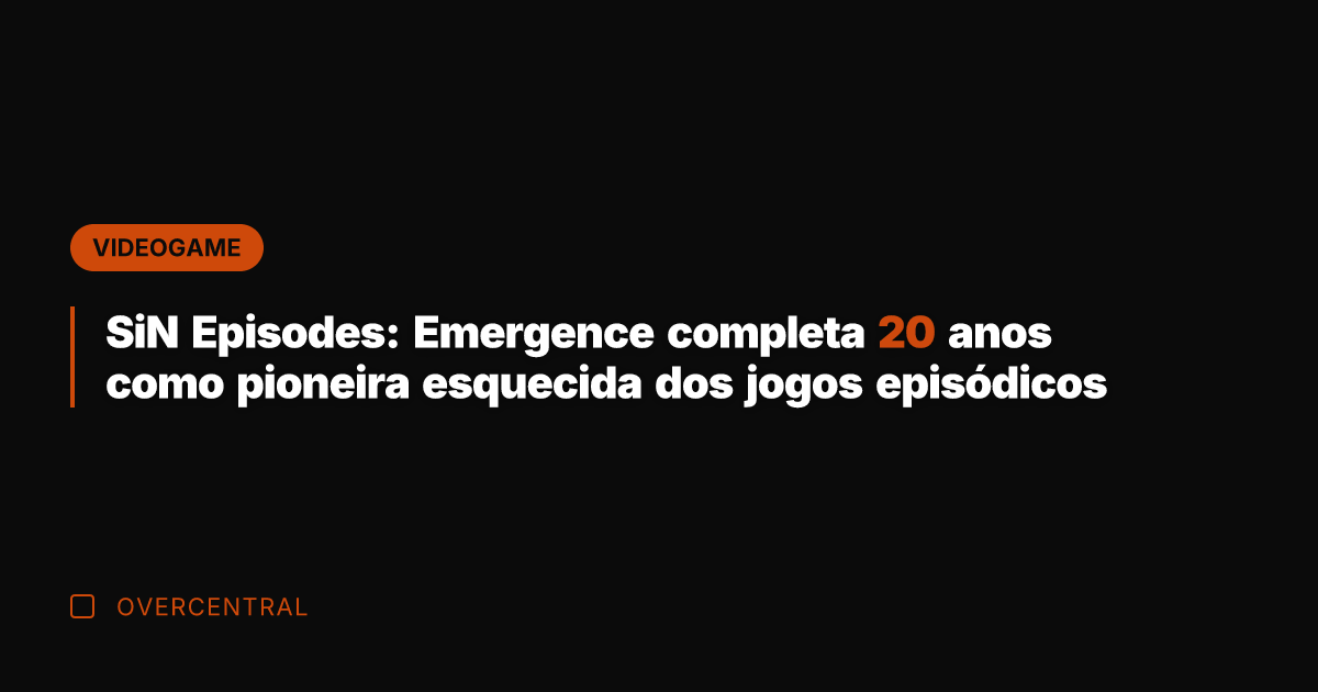 SiN Episodes: Emergence completa 20 anos como pioneira esquecida dos jogos episódicos