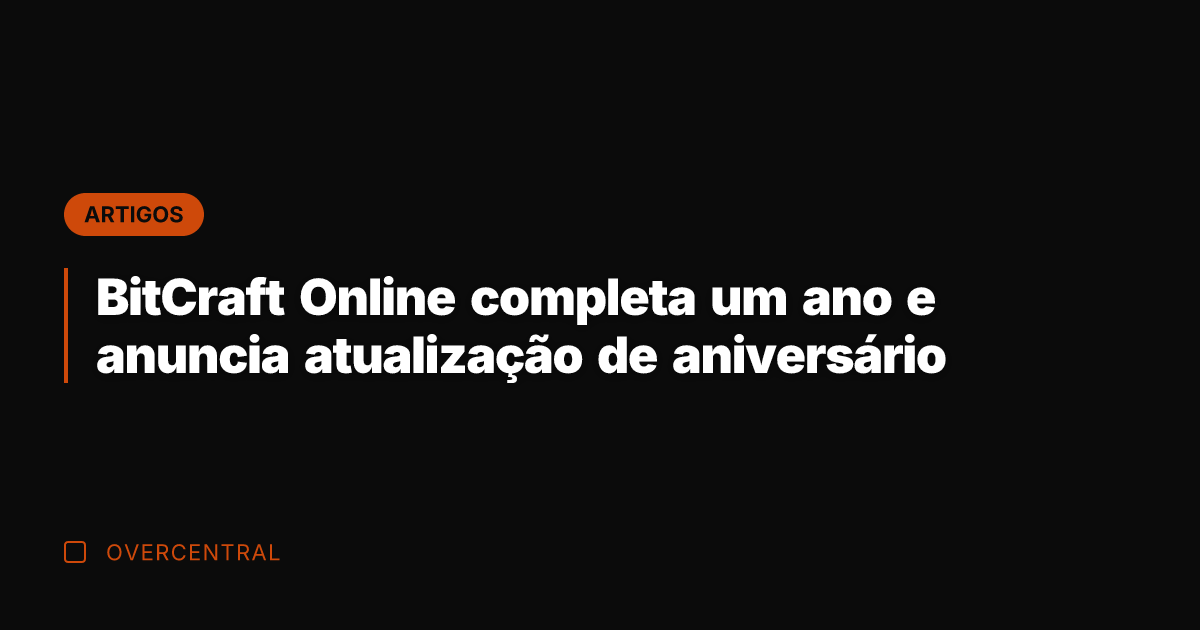 BitCraft Online completa um ano e anuncia atualização de aniversário
