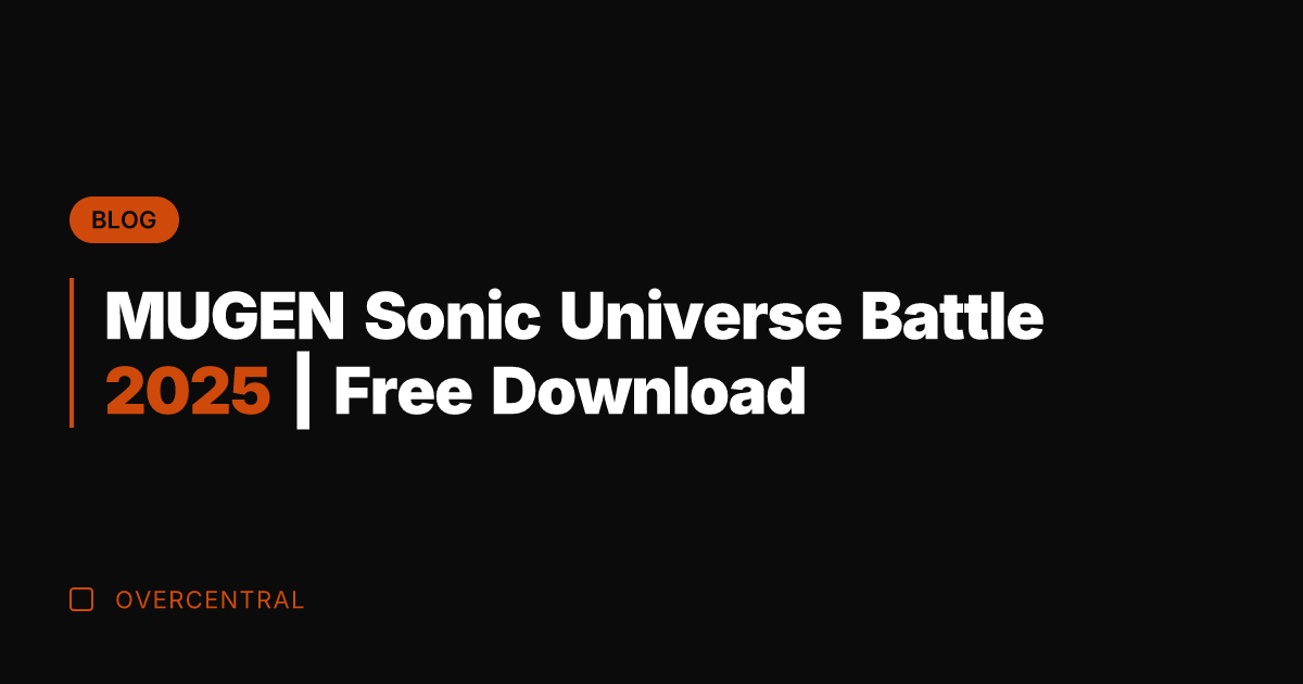 MUGEN Sonic Universe Battle 2025 | Free Download
