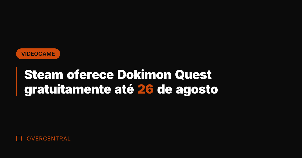 Steam oferece Dokimon Quest gratuitamente até 26 de agosto