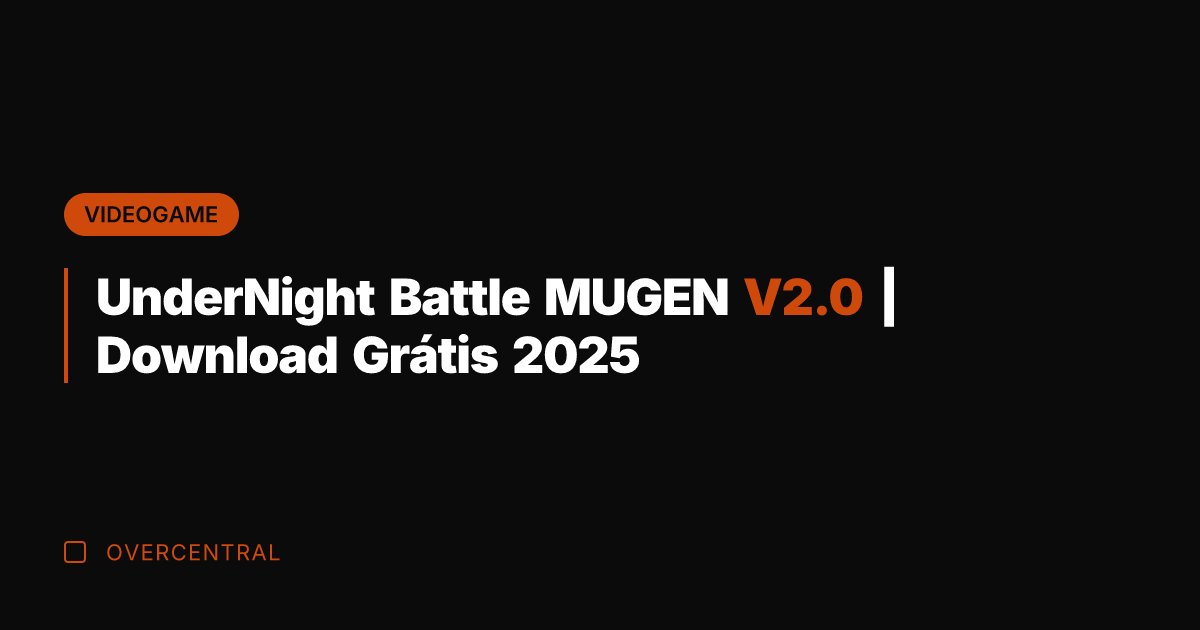 UnderNight Battle MUGEN V2.0 | Download Grátis 2025 UnderNight Battle MUGEN V2.0 | Download Grátis 2025