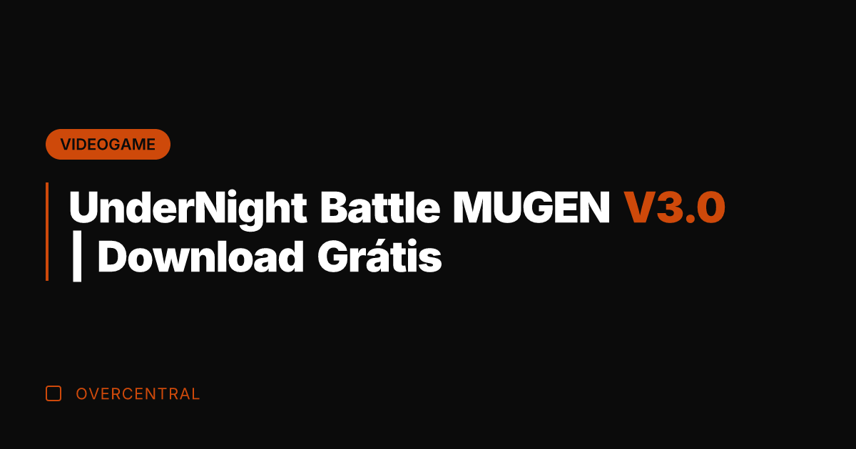UnderNight Battle MUGEN V3.0 | Download Grátis UnderNight Battle MUGEN V3.0 | Download Grátis